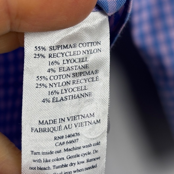 Faherty Men's Long sleeve Supima Cotton Button Down Shirt Sz M Preppy Classic - Picture 5 of 10